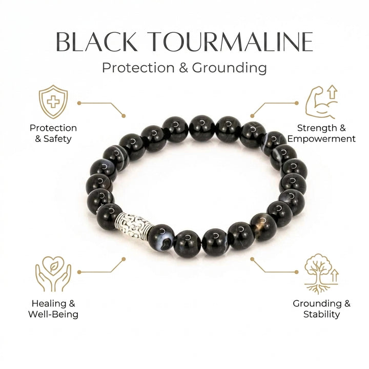 Black Tourmaline for Protection - Infographic