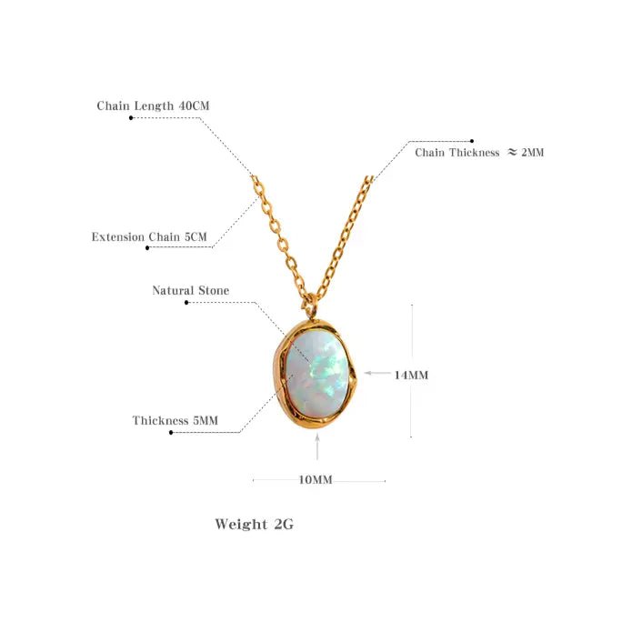 Opal Necklace for Balance & Creativity Yiwu Jinyou VIMI