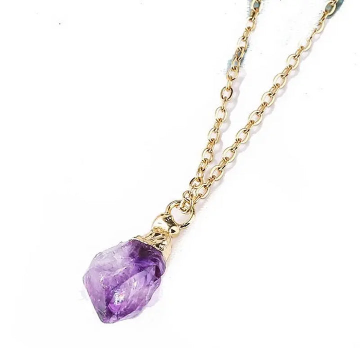 Amethyst Pendant in S925 Chain Yiwu Shanmei Jane