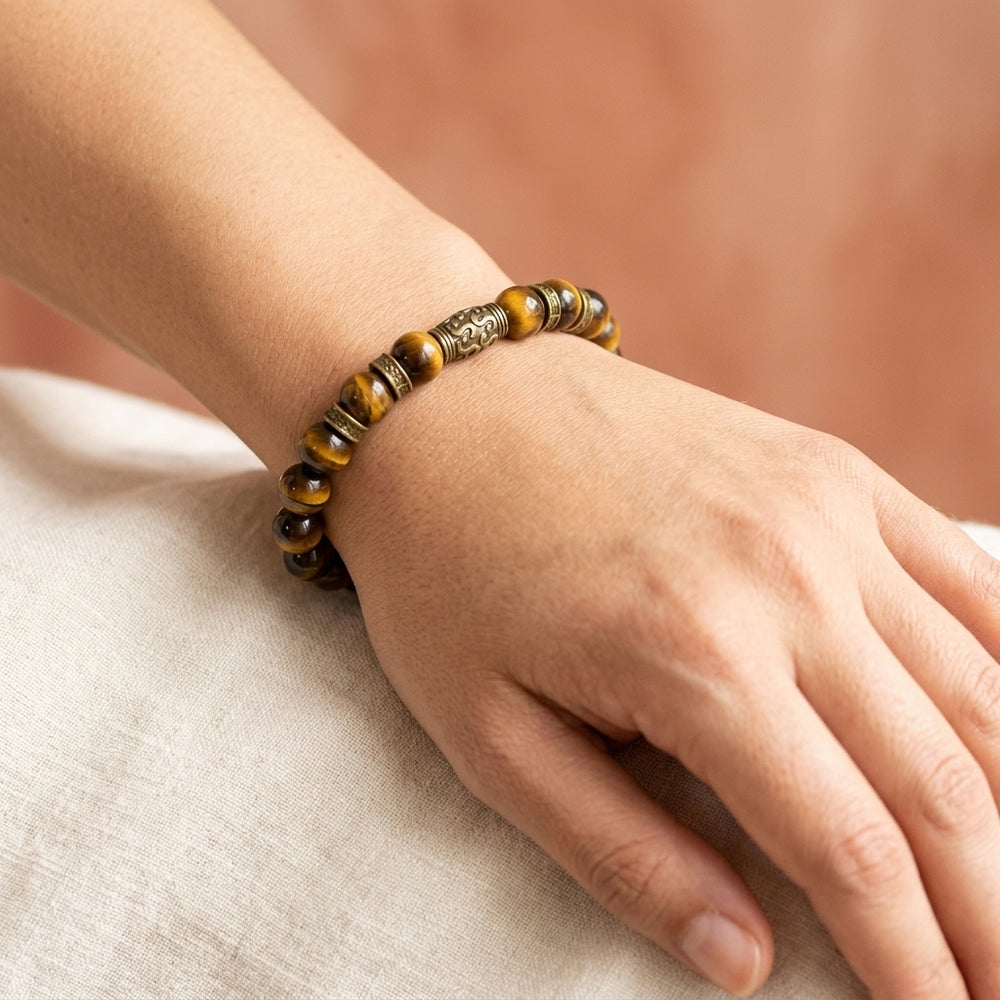 Tiger Eye Bracelet for strength and courage - Lifestyle Female