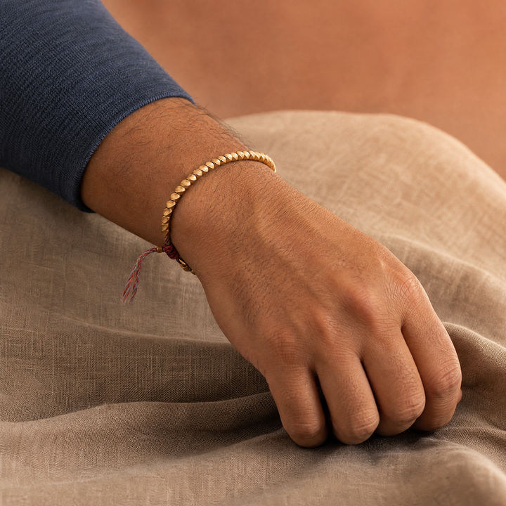 Buddhist Copper Bead for Stress Relief & Strength - Lifestyle Male