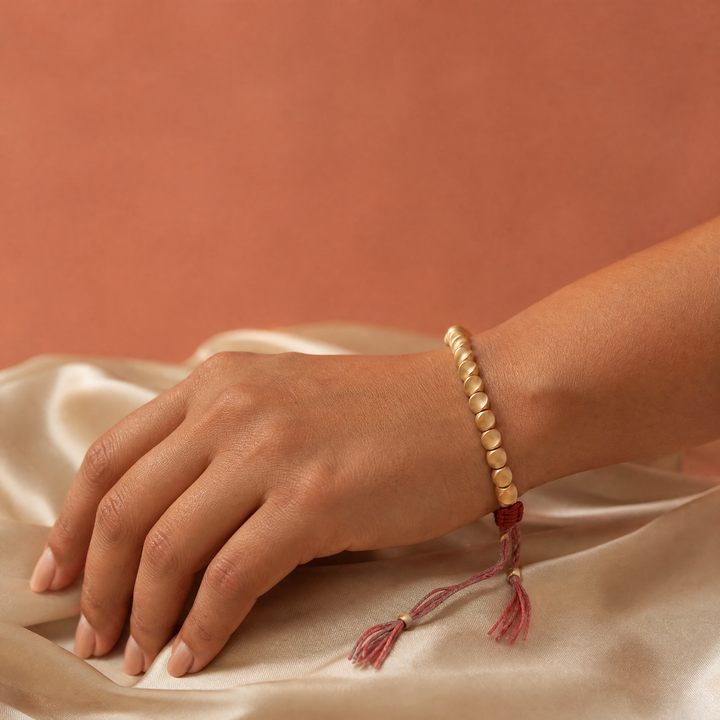 Buddhist Copper Bead for Stress Relief & Strength - Lifestyle Female