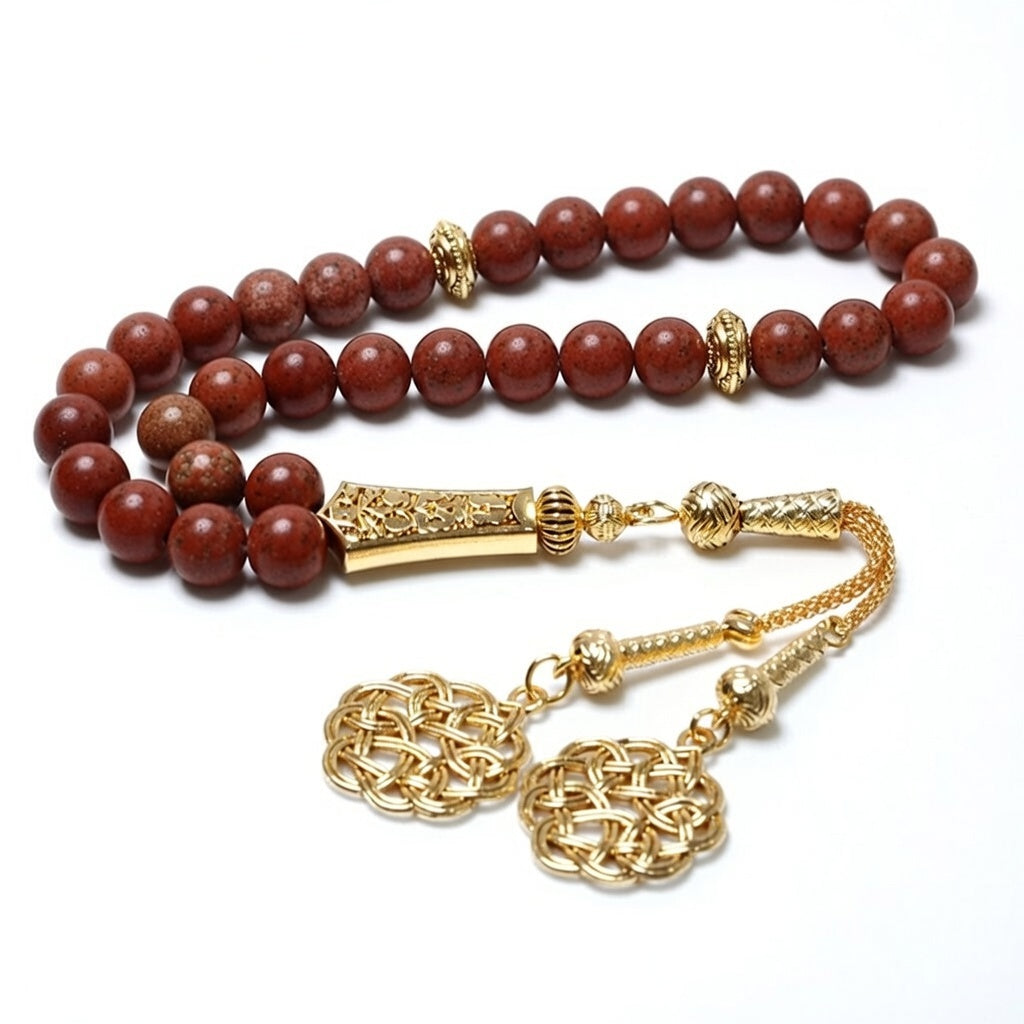 Red Jasper Misbaha - Raw Spiritual UAE
