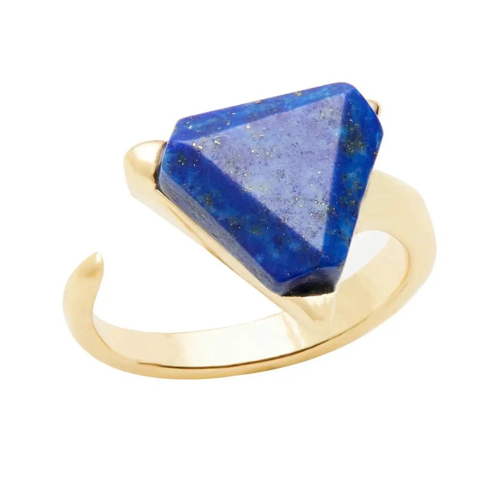Lapis Lazuli Ring for wisdom, self-awareness Yiwu Shanmei Jane