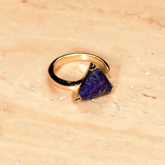 Lapis Lazuli Ring for wisdom, self-awareness Yiwu Shanmei Jane
