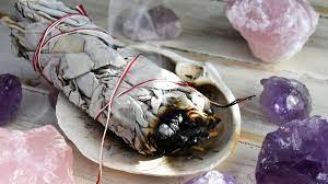 Sage with Lavender for Smudging, Cleansing Crystals & Purification