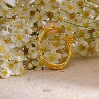 Rose Quartz S925 Silver Ring for Love & Relationships Yiwu Landy Jewelry Summer WU