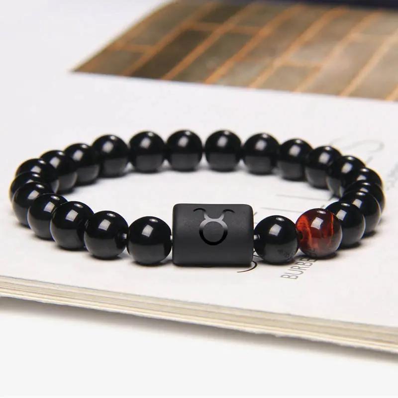 Zodiac Bracelet in Black Onyx  by Raw Spiritual