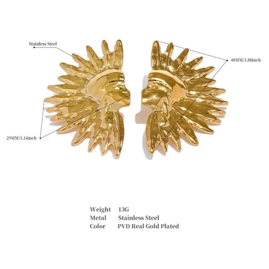 Pharaoh Egyptian Earrings  by Raw Spiritual