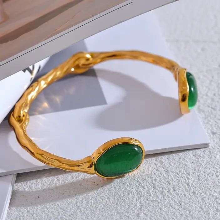 Green Jade Bracelet for Prosperity & Luck Yiwu Jinyou VIMI