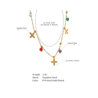 Amethyst, Aventurine, Aquamarine & Carnelian Necklace Yiwu Jinyou VIMI