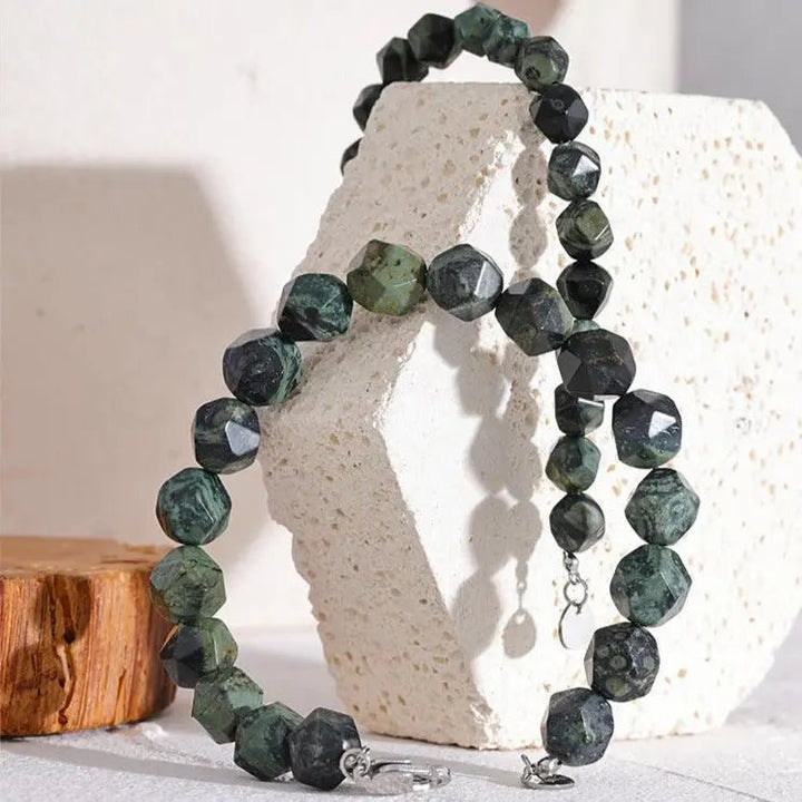 Malachite Facetted Bracelet for Change and Transformation Yiwu Jinyou VIMI