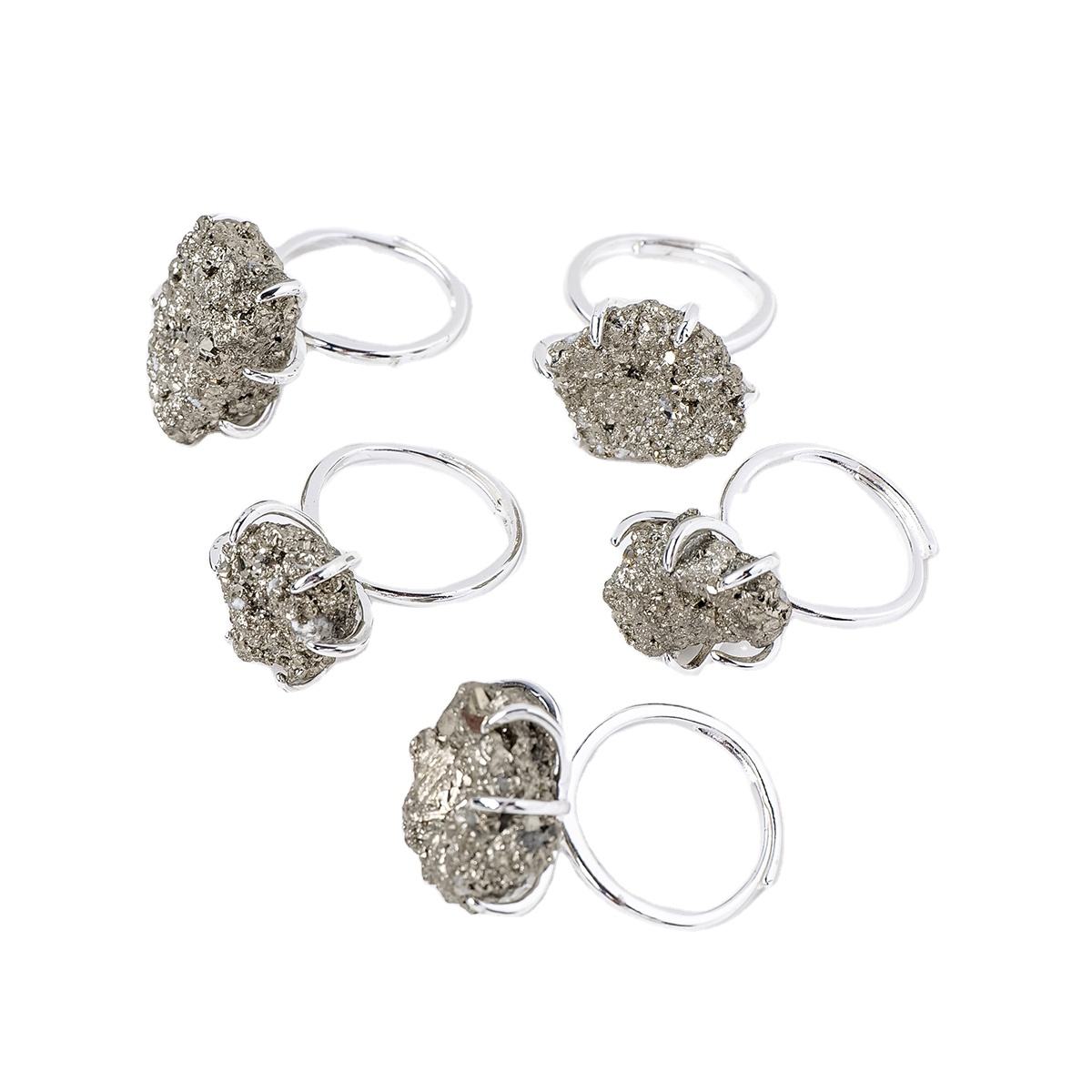 Pyrite Adjustable Ring for Abundance, Prosperity & Wealth