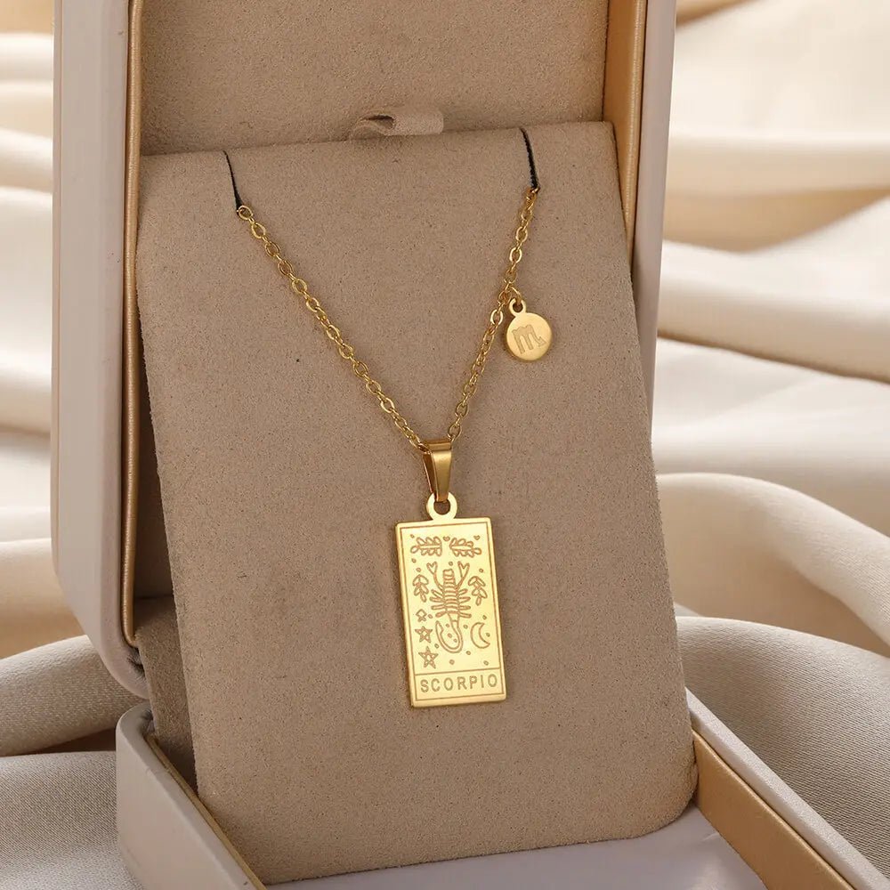 Zodiac Pendant in Stainless Steel 18K Gold Plated Yiwu Jinyou VIMI