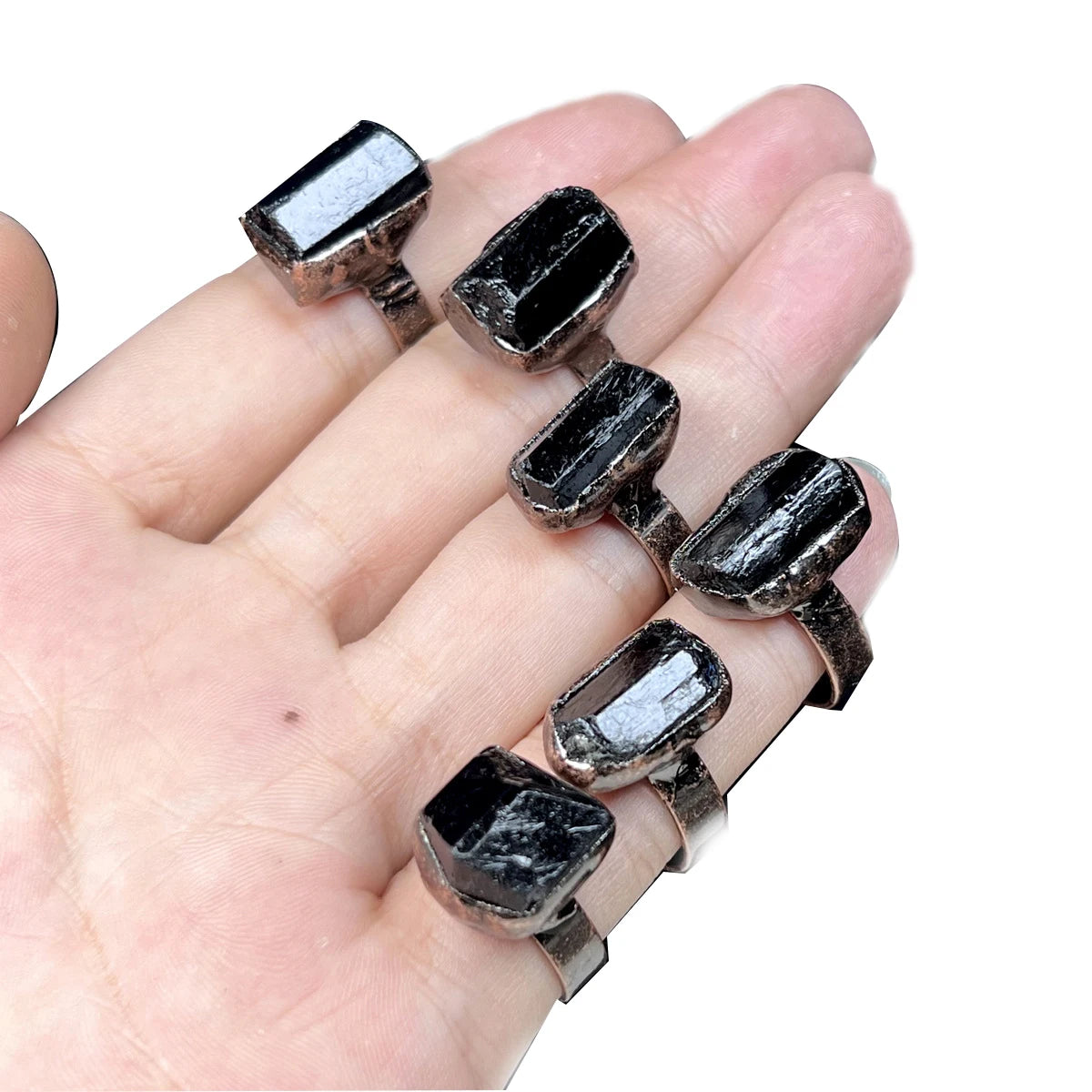 Black Tourmaline Ring for Protection