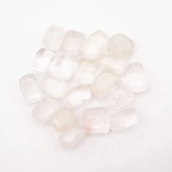 Clear Quartz (Sphatik) Tumbled Stones (Set of 4)  by Raw Spiritual