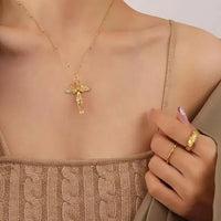 Angel Wings Pendant Necklace Yiwu Landy Jewelry Summer WU