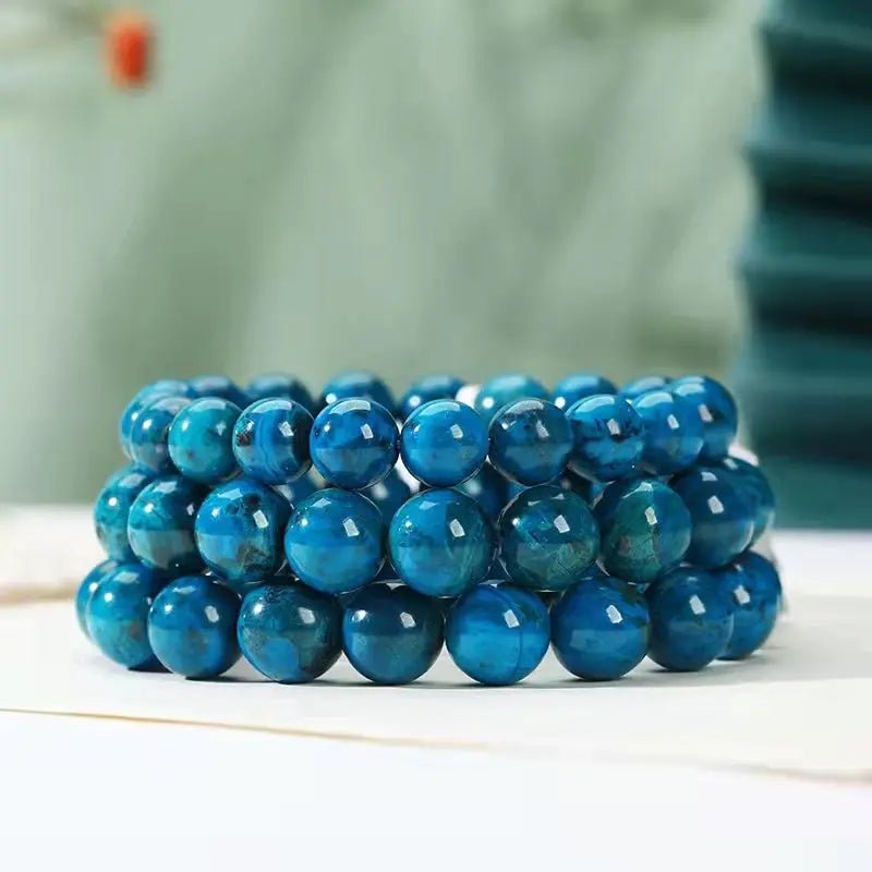 Azurite Bracelet for Communication & Wisdom Yiwu Shanmei Jane