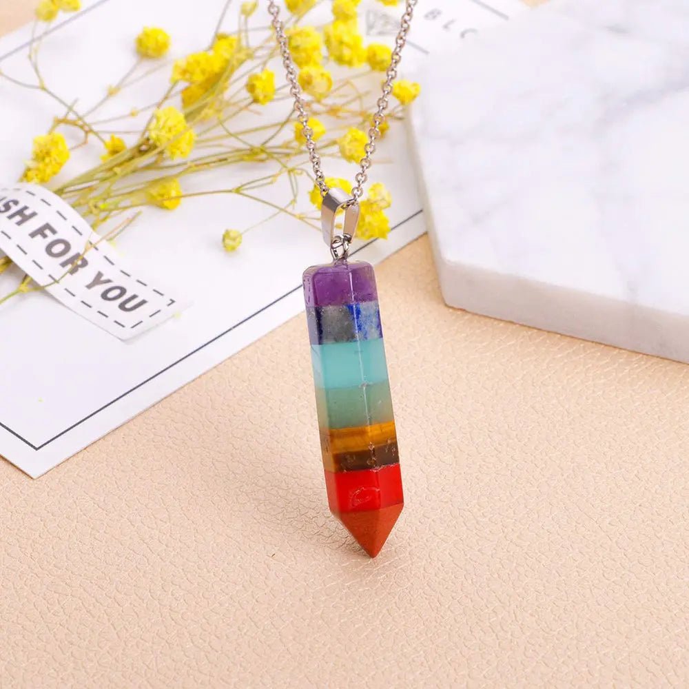 Seven Chakra Pendant with chain for Chakra Balancing Yiwu Shanmei Jane