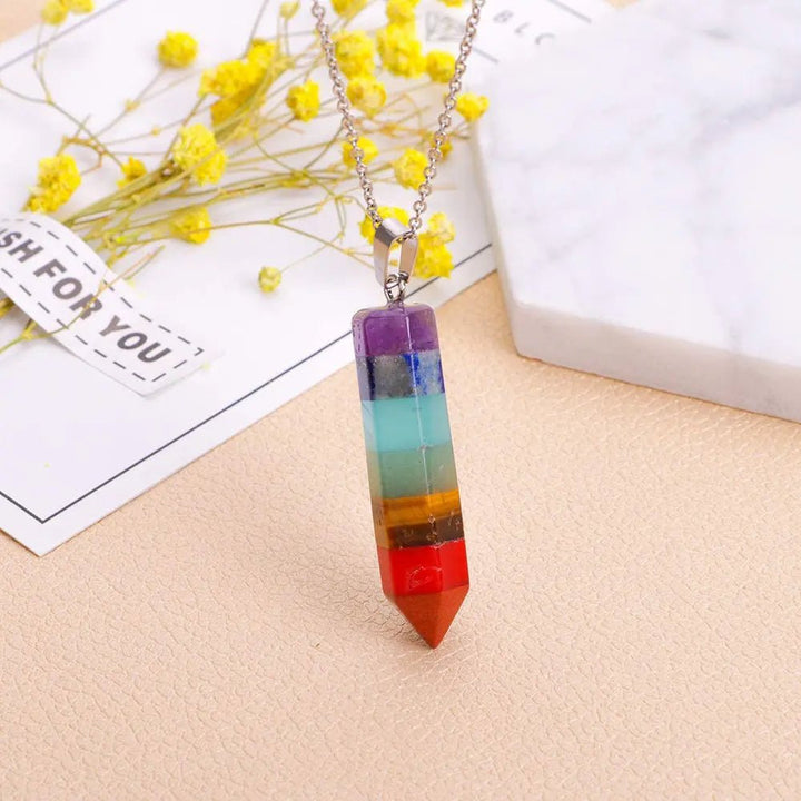 Seven Chakra Pendant with chain for Chakra Balancing Yiwu Shanmei Jane