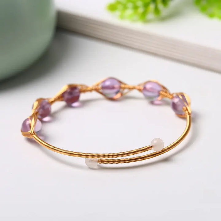 Amethyst Wire Bracelet for Healing & Spiritual Awareness Yiwu Shanmei Jane