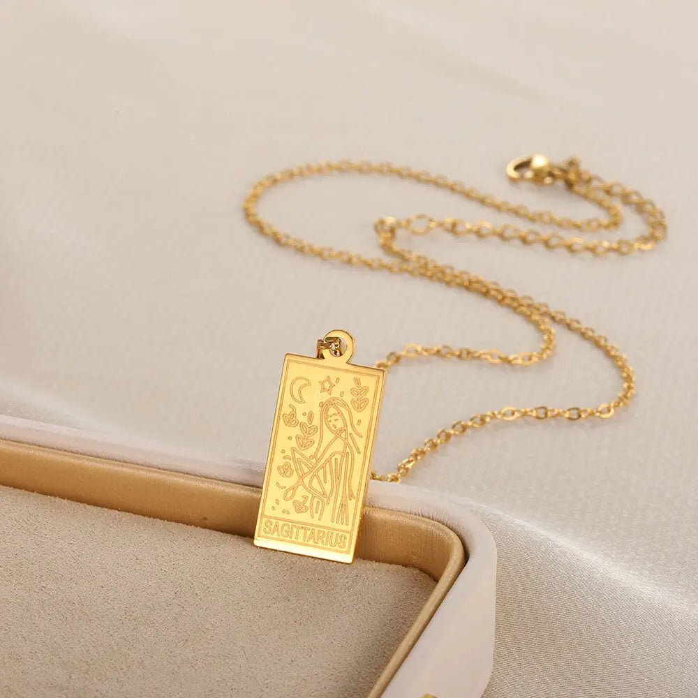 Zodiac Pendant in Stainless Steel 18K Gold Plated Yiwu Jinyou VIMI