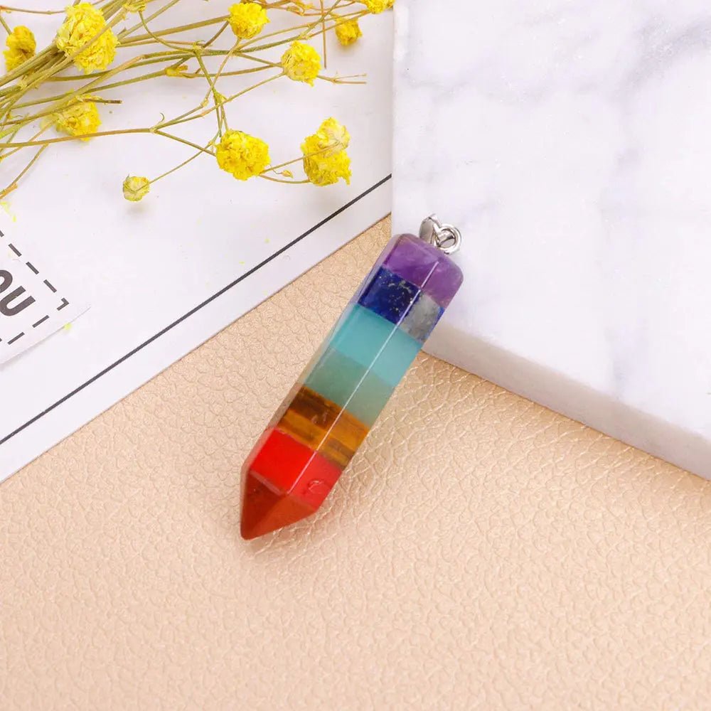 Seven Chakra Pendant with chain for Chakra Balancing Yiwu Shanmei Jane