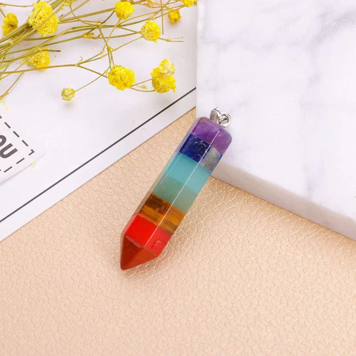 Seven Chakra Pendant with chain for Chakra Balancing Yiwu Shanmei Jane