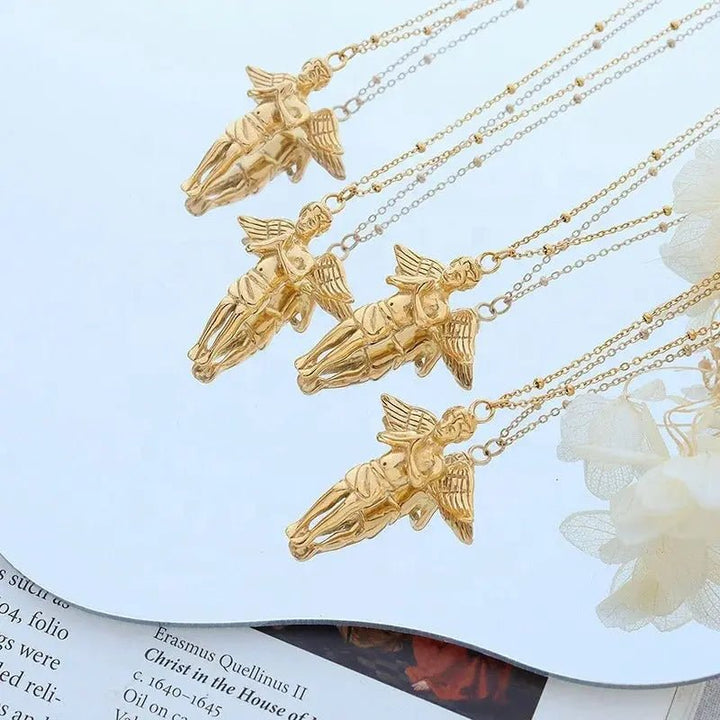 Angel Wings Pendant Necklace Yiwu Landy Jewelry Summer WU