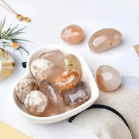 Cherry Agate (Haqik) Tumbled Stones (Set of 4)  by Raw Spiritual