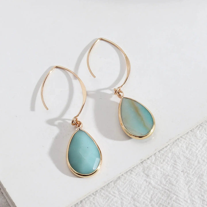 Amazonite "Tianhe" Earrings for Communication and Confidence Yiwu Shanmei Jane