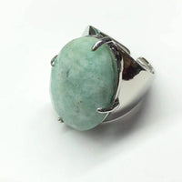 Amazonite Ring for communication, confidence for Men Yiwu Shanmei Jane