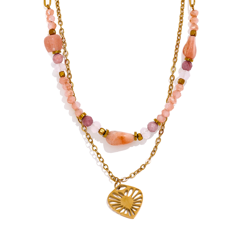 Pink Tourmaline Necklace for Love, Joy & Compassion