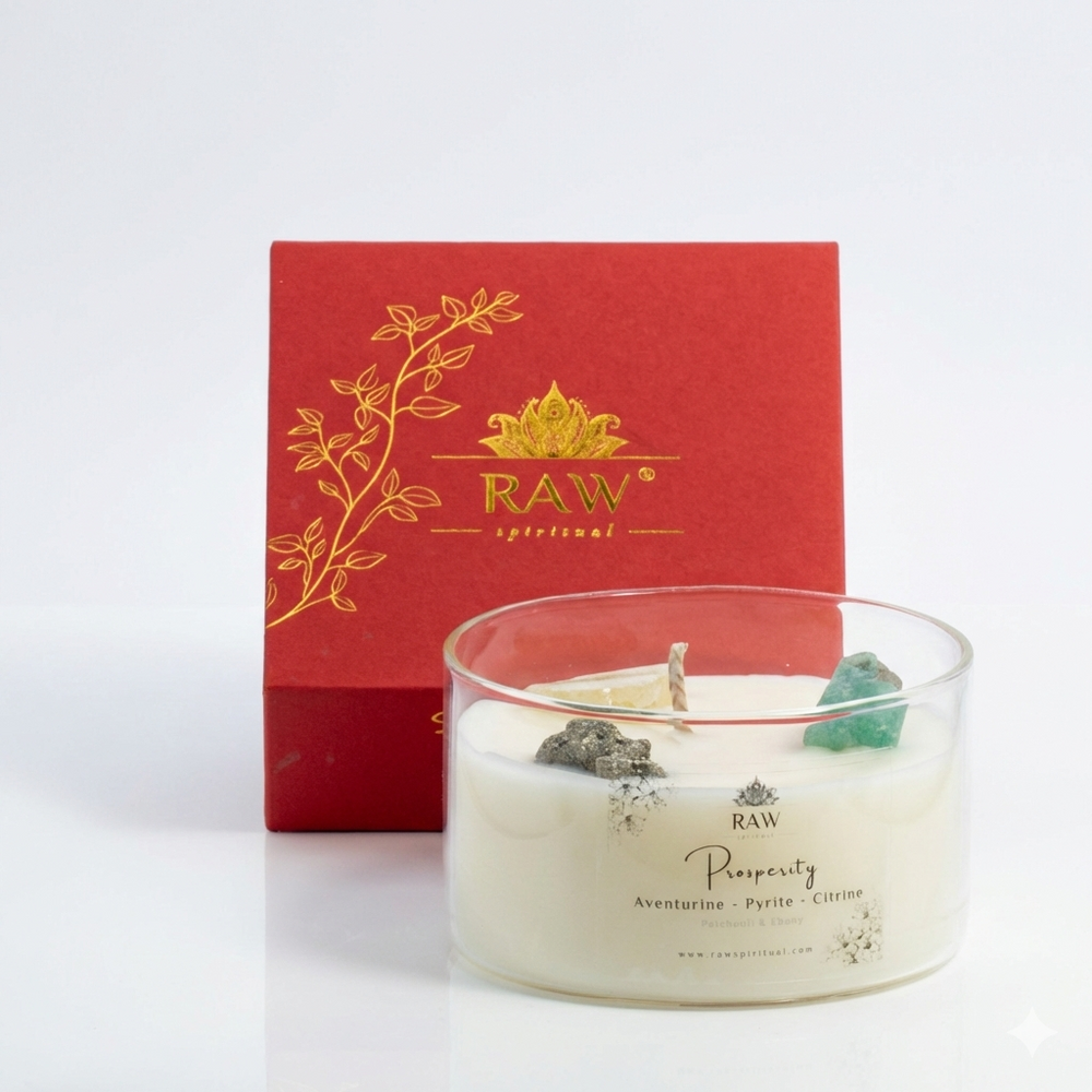Prosperity Aromatherapy Crystal Candle