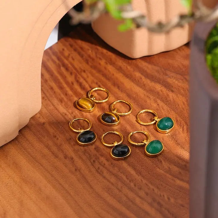 Tiger Eye Earrings for Protection & Confidence Yiwu Jinyou VIMI