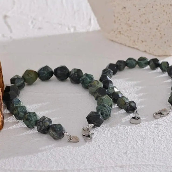 Malachite Facetted Bracelet for Change and Transformation Yiwu Jinyou VIMI