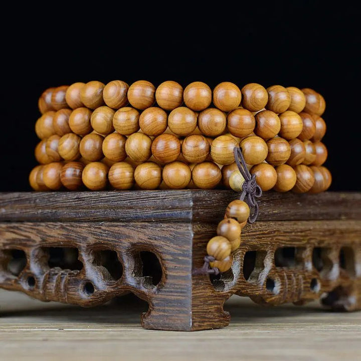 Taxus 108 Beads Rosary for Grounding & Stability Yiwu Shanmei Jane