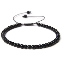 Black Onyx Thread Bracelet for Stress Relief & Protection  by Raw Spiritual