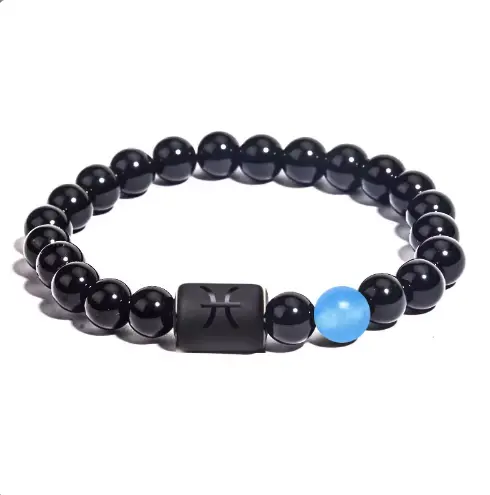 Zodiac Bracelet in Black Onyx  by Raw Spiritual