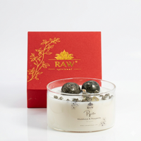 Pyrite Aromatherapy Crystal Candle for Prosperity