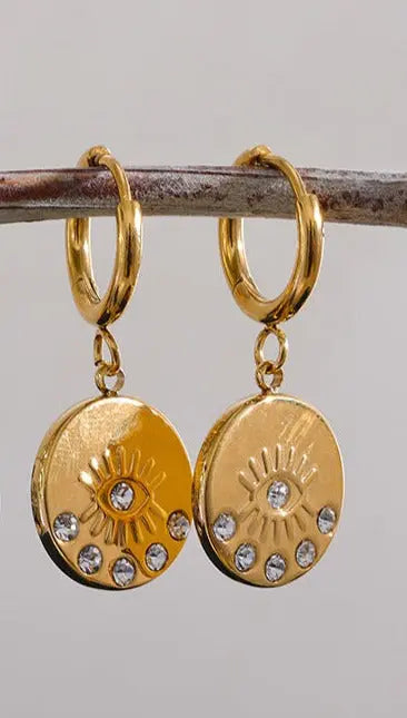 Evil Eye "Nazar" with Crystal Earrings Yiwu Jinyou VIMI