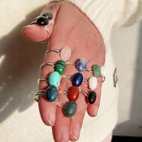 Black Labradorite Adjustable Ring for Transformation & Spiritual growth Yiwu Shanmei Jane