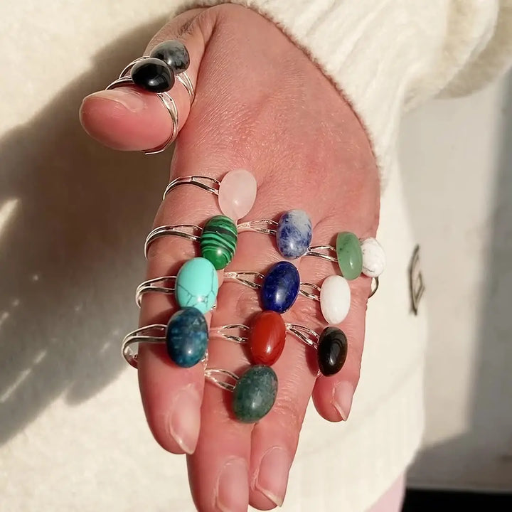 Black Labradorite Adjustable Ring for Transformation & Spiritual growth Yiwu Shanmei Jane