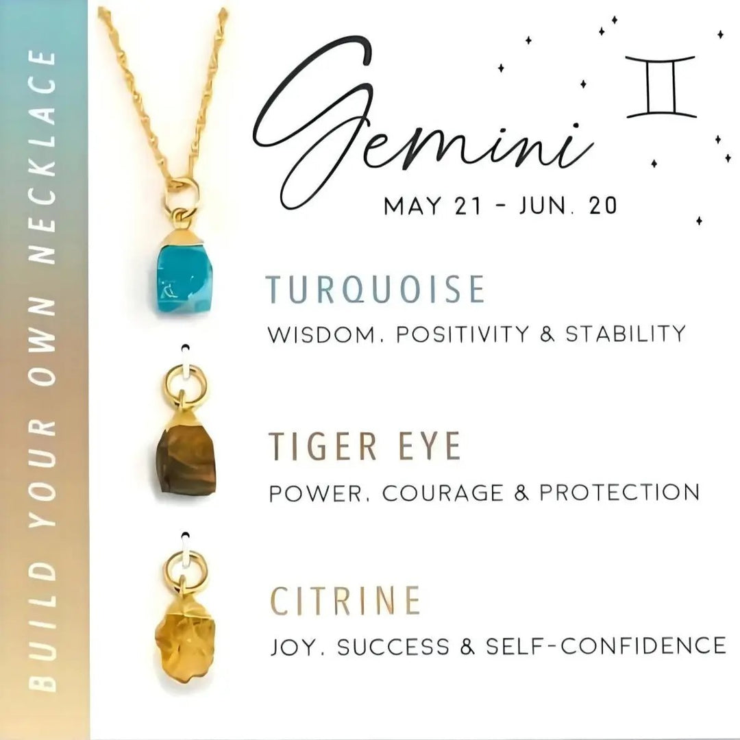 Raw Stone Zodiac Pendant Set  by Raw Spiritual