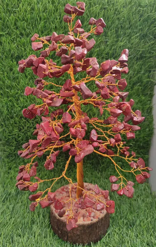 Red Jasper Tree for Strength & Stability ONS Jaipur