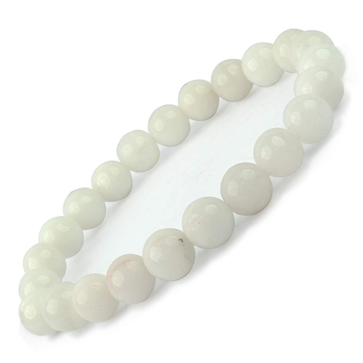 White Agate (Aqeek) Bracelet  Growth, Prosperity, Harmony