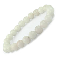 White Agate (Aqeek) Bracelet  Growth, Prosperity, Harmony Yiwu Shanmei Jane