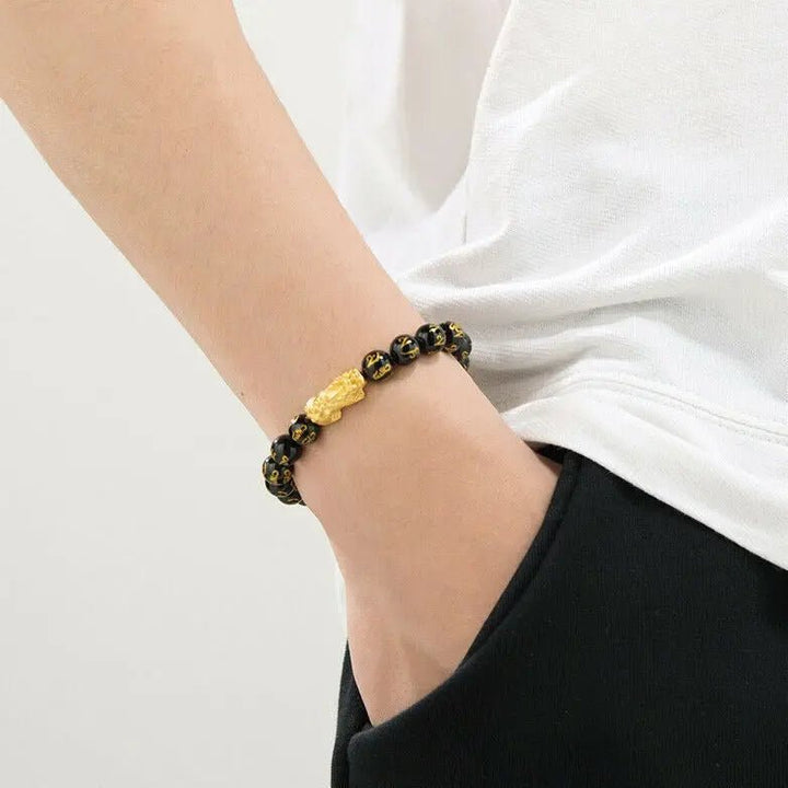Pixiu (S925 with Gold Plating) Feng Shui Bracelet for Good Luck Yiwu Shanmei Jane