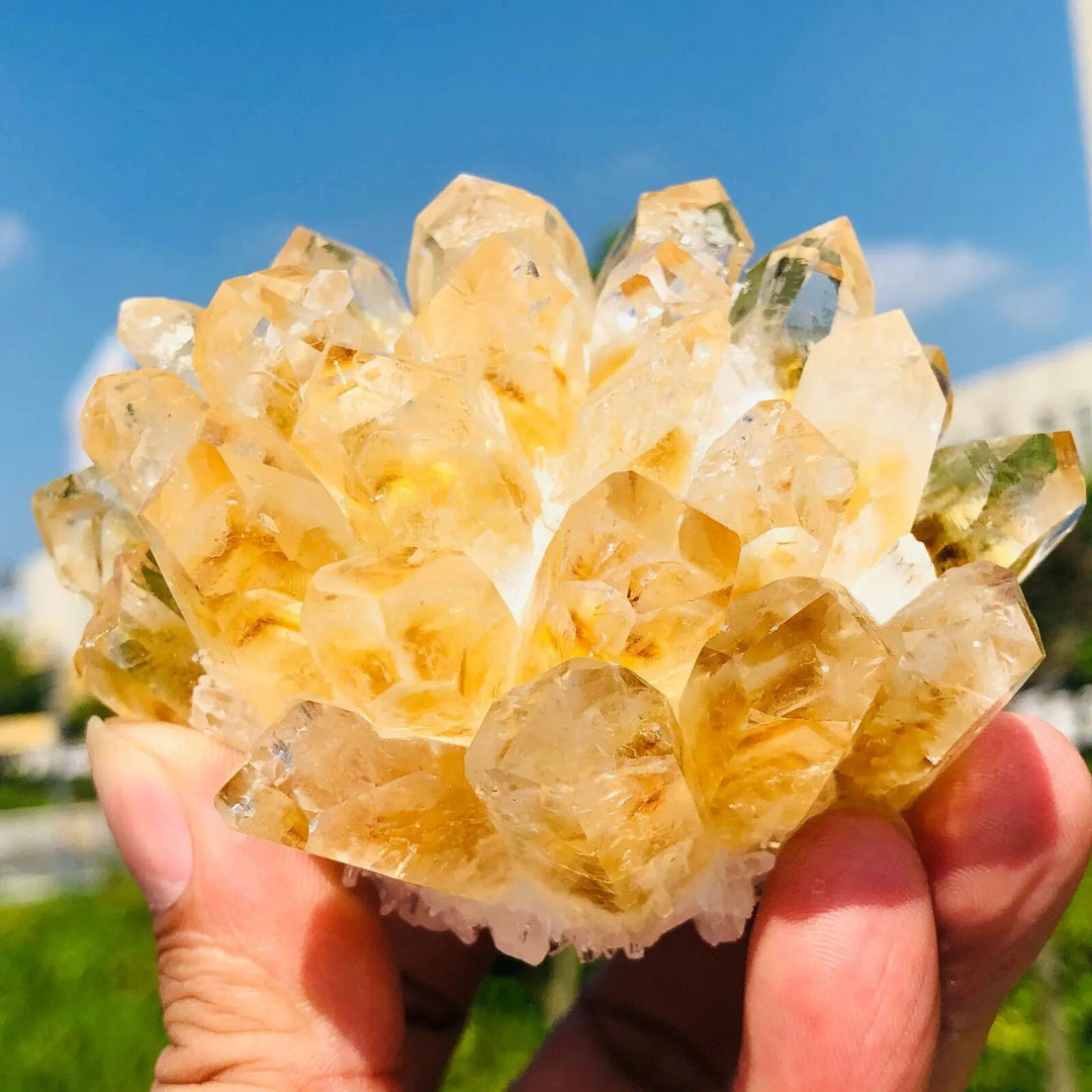 Citrine Cluster for Abundance  by Raw Spiritual