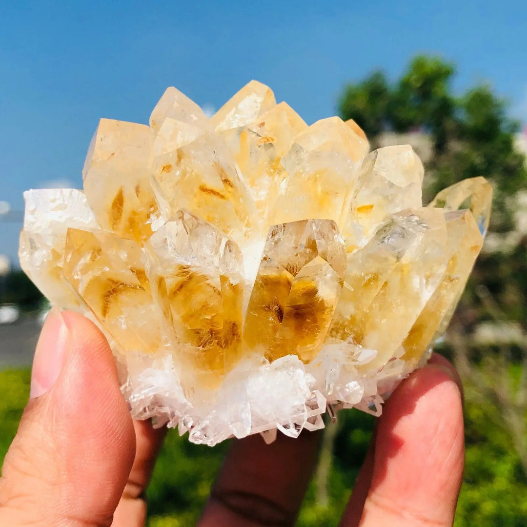 Citrine Cluster for Abundance  by Raw Spiritual